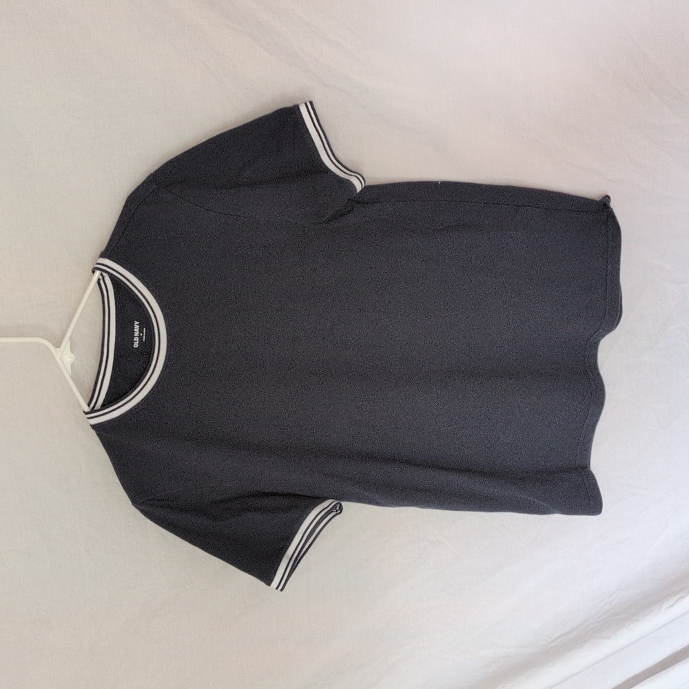 Old Navy Dark Blue Tee with White Accents